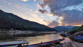 Start your journey with Pak Beng’s serene glow